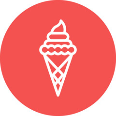 Vector Design Ice Cream Icon Style