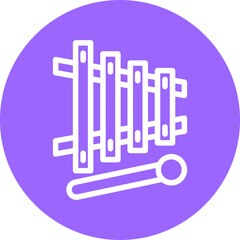 Vector Design Xylophone Icon Style