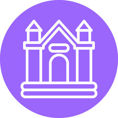 Vector Design Bouncy Castle Icon Style