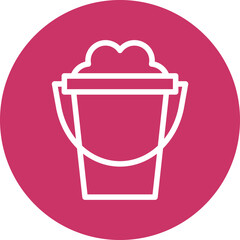Vector Design Sand Bucket Icon Style