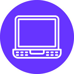 Vector Design Laptop Icon Style