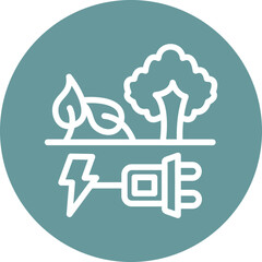 Vector Design Green Energy Icon Style