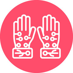 Obraz premium Vector Design Wired Gloves Icon Style