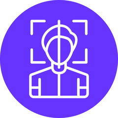 Vector Design Face Scanner Icon Style