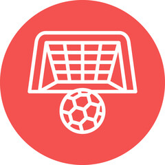 Vector Design Football Goal Icon Style