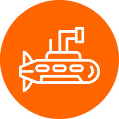 Vector Design Army Submarine Icon Style