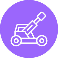 Vector Design Army Artillery Icon Style