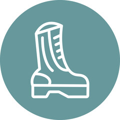 Vector Design Army Boots Icon Style