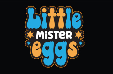 Little Mister Eggs svg sticker design