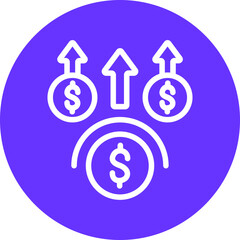 Vector Design Money Benefit Icon Style