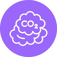 Vector Design CO2 Icon Style