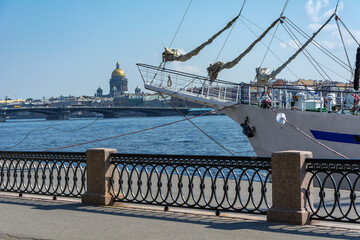 St. Petersburg, view from the embankment of Lieutenant Schmidt