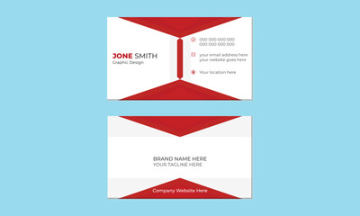 Creative and Clean Modern Business Card Template.