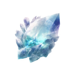 Magic crystal gems. Colourful gems digital painting style. Anime art style. Illustration painting. Generative AI.