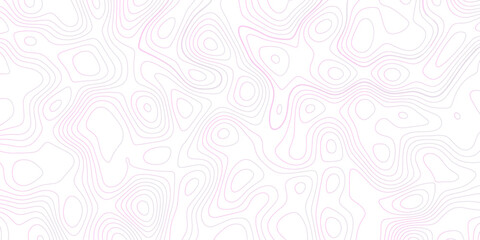 Abstract Topographic map background with wave line. gradient multicolor wave curve lines banner background design. Vector illustration. Line topography map contour background.