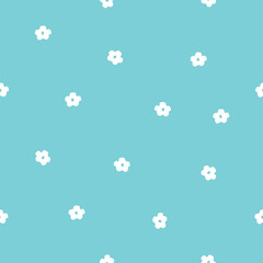 Seamless Easter floral pattern background