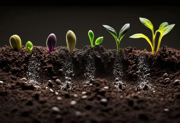 The Future of Farming: AI-Generated Render of Artificial Planting and Cultivation