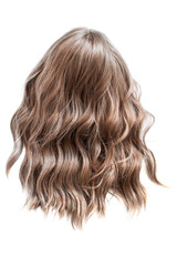 Light brown wig isolated