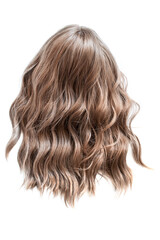 Fototapeta premium Light brown wig isolated