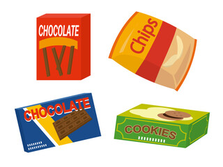 チョコレートとクッキーとチップス