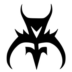 black and white of icon shape