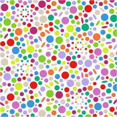 鮮やかなドットの背景イラスト