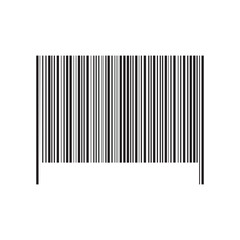 black barcode, vector