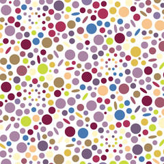 鮮やかなドットの背景イラスト