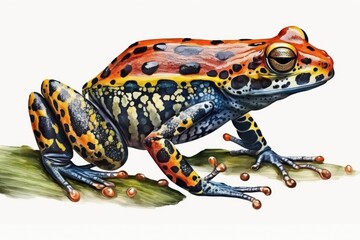 Fototapeta premium frog on white background
