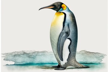 Fototapeta na wymiar emperor penguin in polar regions