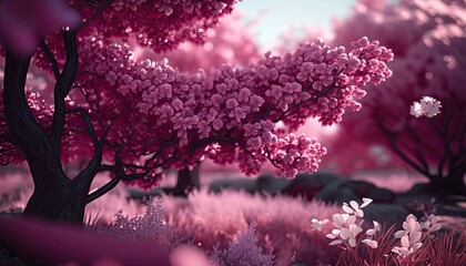 flowers in the morning generative ai