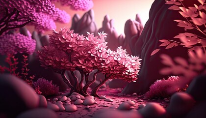 flower in the morning generative ai