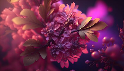 flower background generative ai