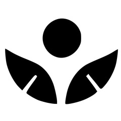 black and white of icon shape