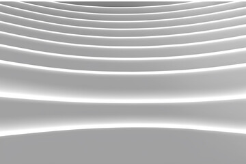 Obraz premium Abstract white wave background white graphic line wallpaper Paper style smooth background elegant composition