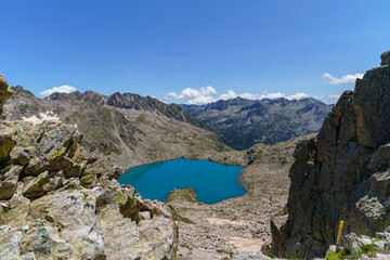 Naklejka na ściany i meble Parc Nacional Aigüestortes Travessa Carros de Foc Aigüestortes Nacional Park Trekking Pyrenees