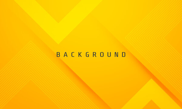 Minimal yellow geometric shape overlay layer background. Modern template design for covers, brochures, web and banner.