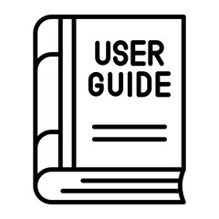 User guide vector design in modern style, easy to use icon