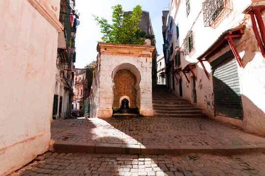 Casbah Of Algiers. Narrow streets of old city