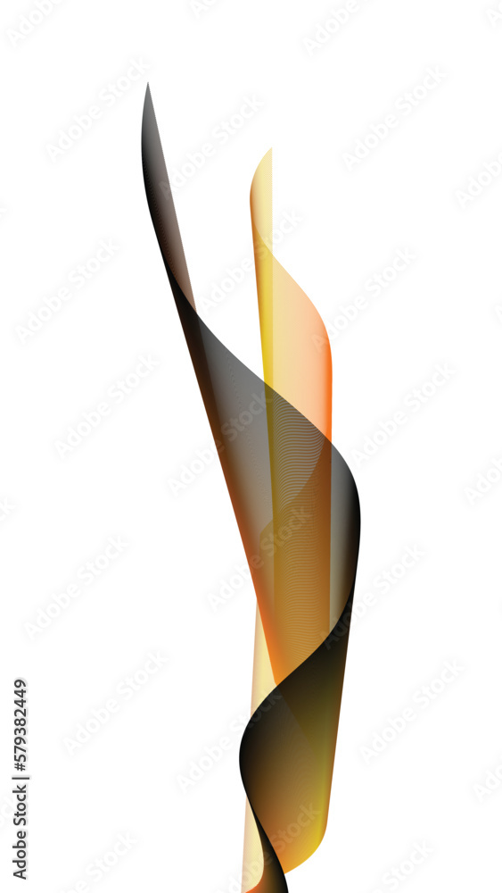Wall mural abstract of a symbol with 3d effects
