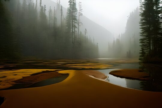 Images of nature, landscapes and wildlife, including forests, mountains, oceans, animals, plants, octane render, 32k