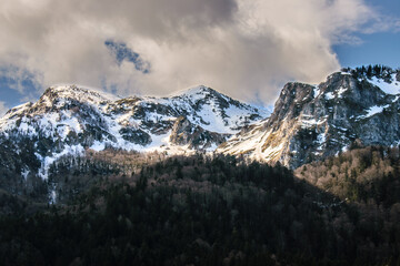 Crête de l'Ours, vallée d'Ossau, Béarn, montagne des Pyrénées (France)