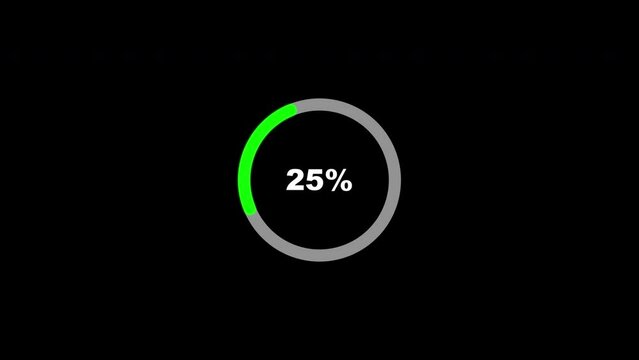 Loading circles and bars with transparent background and with Alpha Channel ProsRes4444