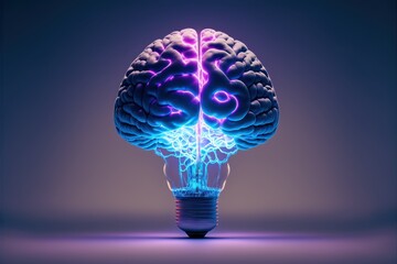 Brainstorming techniques, activities, and tools for innovation and creativity. Thunder, bolt brain, cloud, imagination, GENERATIVE AI