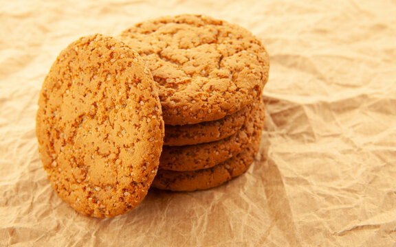image of cookies paper background