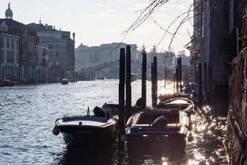 city canal in the afternoon in Venice