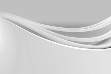 Abstract white wave background white graphic line wallpaper Paper style smooth background elegant composition