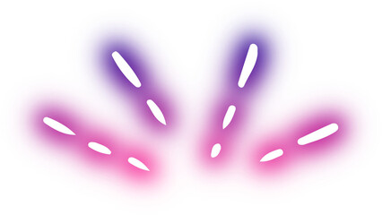 Collection of symbol shocked neon