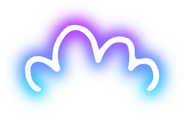 Collection of symbol shocked neon