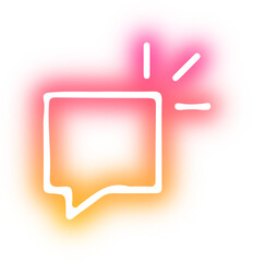 Fototapeta premium Collection of symbol shocked neon